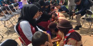 Kegiatan Membasuh Kaki Ibu, dalam Rangka Memperingati Hari Ibu, di Jakarta, Rabu (21/12/2016).